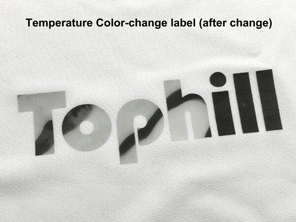Temperature Color-change label (after change)